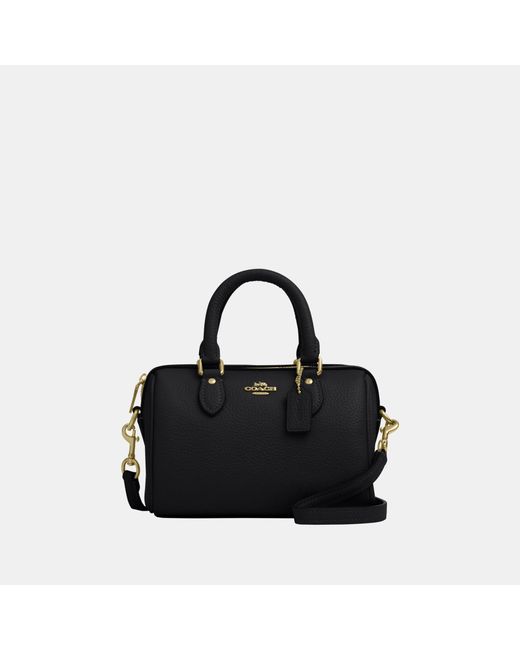COACH Black Mini Rowan Crossbody