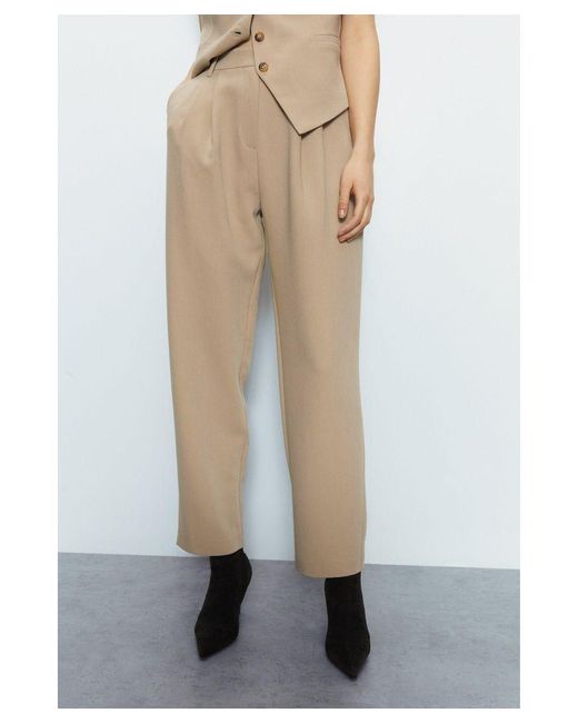 Warehouse Natural Tailored Tapered Trouser