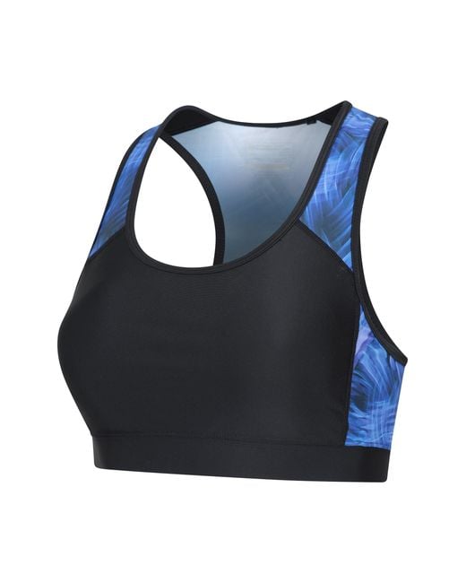 Mountain Warehouse Black 'Take The Plunge' Bikini Top Quick Dry Chlorine Resistant Swimwear Polyamide