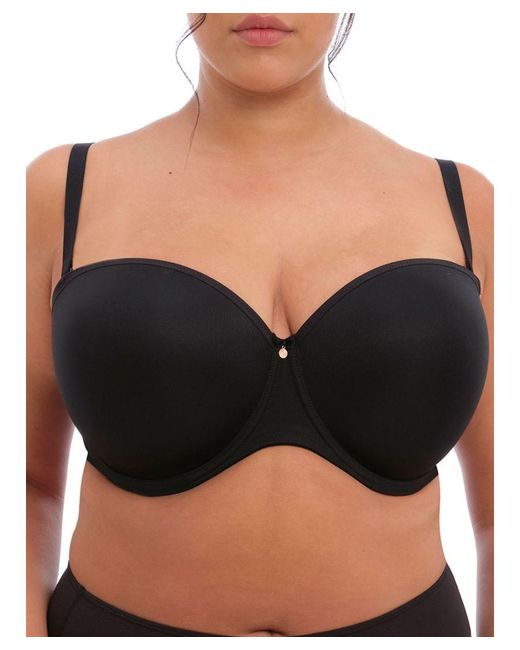 Elomi Black Smooth Moulded Strapless Bra