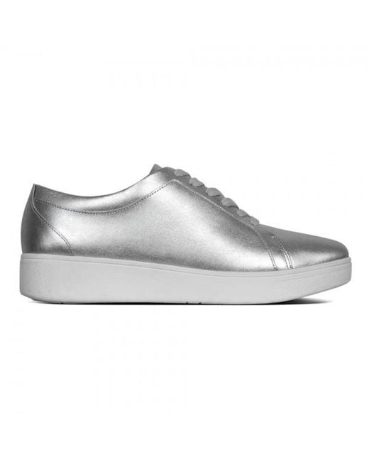 Fitflop White Rally Ladies Leather Trainers