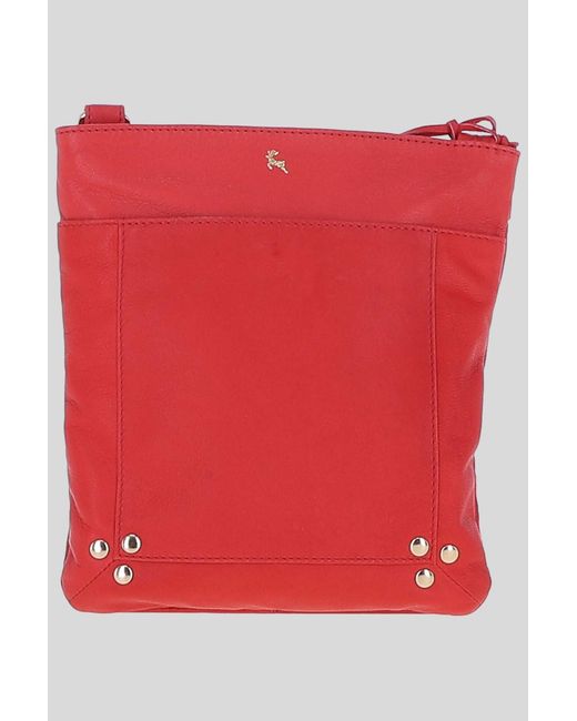 Ashwood Leather Red 'Doriana' Real Crossbody Bag