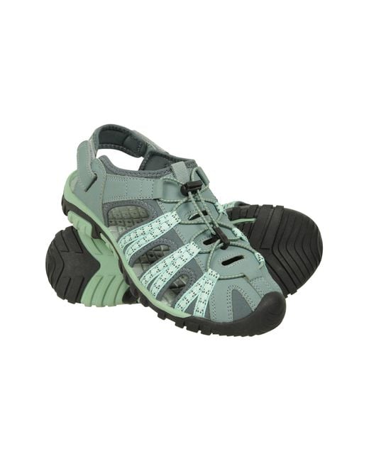 Mountain Warehouse Green 'Trek' Shandal Eva Midsole Slip On Summer Beach Sandals