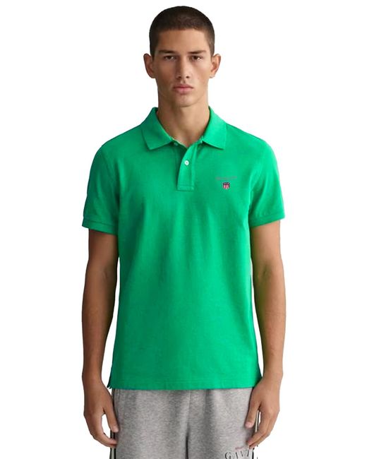 Gant | Poloshirt Met Korte Mouwen in het Green voor heren