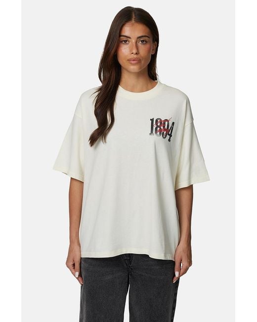 Good For Nothing White Relaxed Fit Graphic Tee