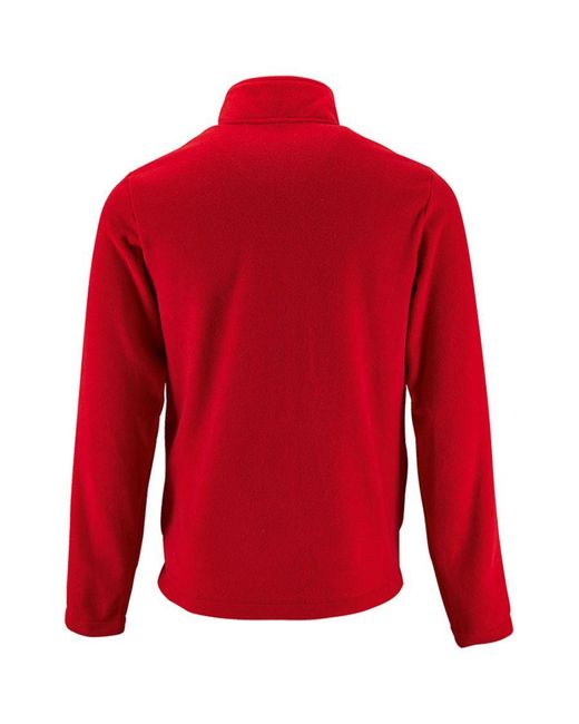 Sol's Red Norman Fleece Jacket for men