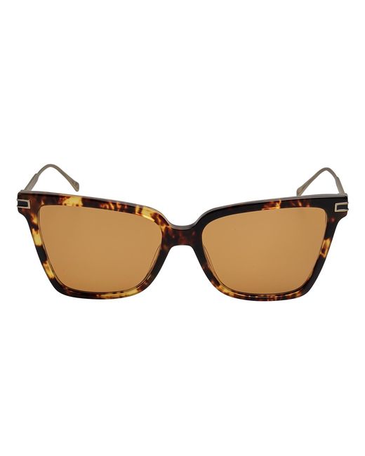 Ferragamo Brown Square Acetate Sunglasses Sf2036S