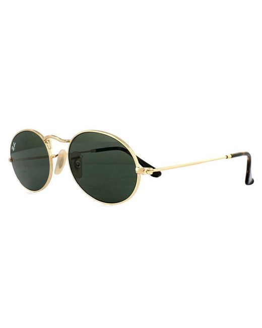 Ray-Ban Green Oval G-15 Sunglasses Metal