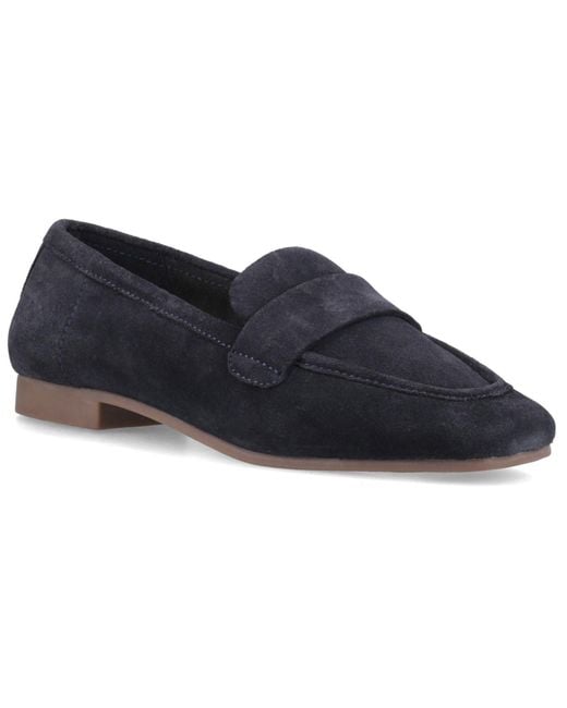 Hush Puppies Blue Sutton Suede Leather Loafers