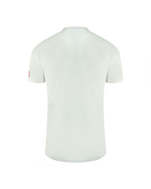 DSquared² White Icon Box Logo On Sleeve Underwear T-Shirt for men