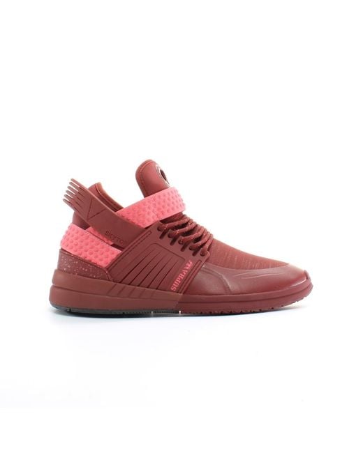 Supra Skytop Gegen Synthetic Herren Hi Top Schnürtrinker 08032 625 in Red für Herren