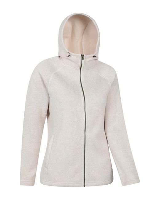 Mountain Warehouse White 'Nevis Fleece Jacket With Pockets Full Zip Base Layer