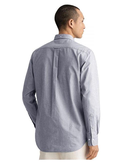 Gant Overhemd Met Normale Pasvorm | Het Oxford-shirt in het Blue voor heren