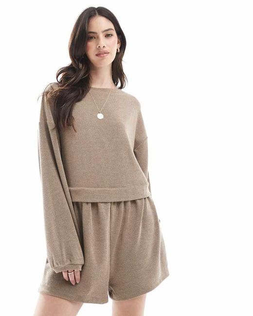 Miss Selfridge Natural Soft Touch Smock Playsuit