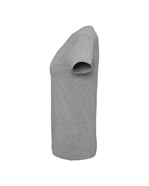 Sol's Gray Ladies Imperial V Neck T-Shirt Marl)