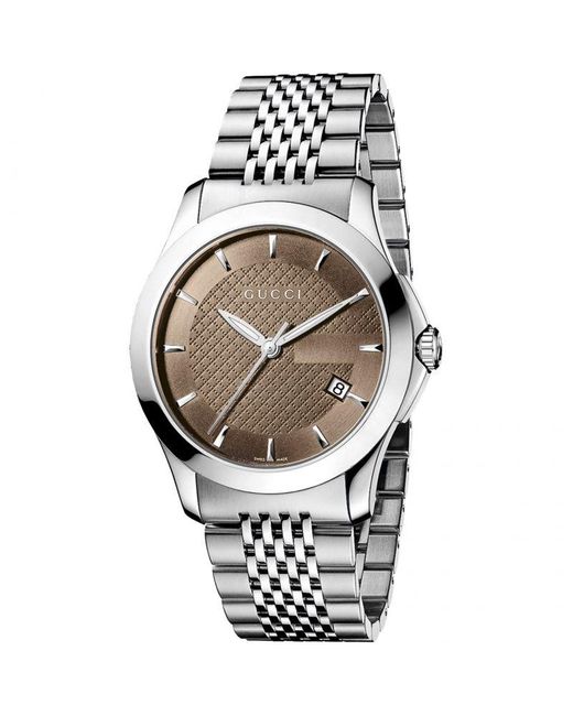 Gucci Metallic Ya126406 Watch for men