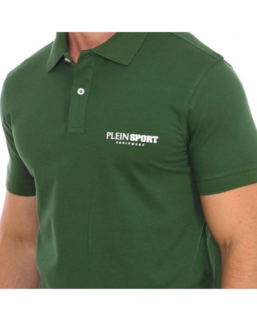 Philipp Plein Green Pips500 Short Sleeve Polo for men