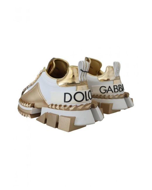 Dolce & Gabbana White And Super Queen Leather Shoes