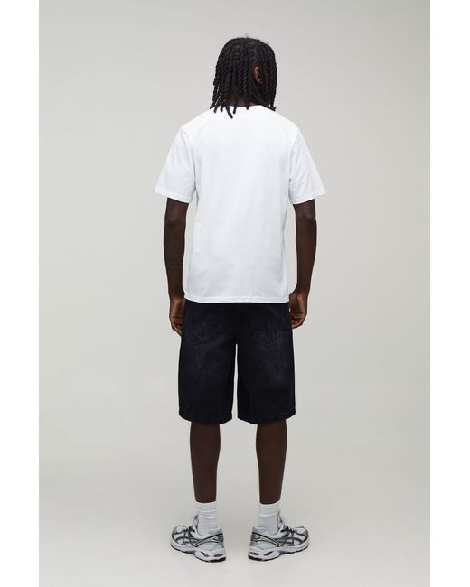 BoohooMAN White Regular Take That License Print T-Shirt for men