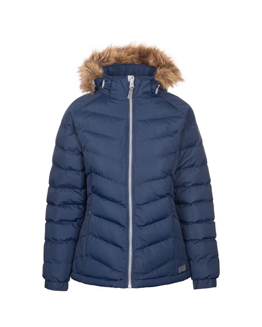 Trespass Blue Ladies Nadina Waterproof Padded Jacket