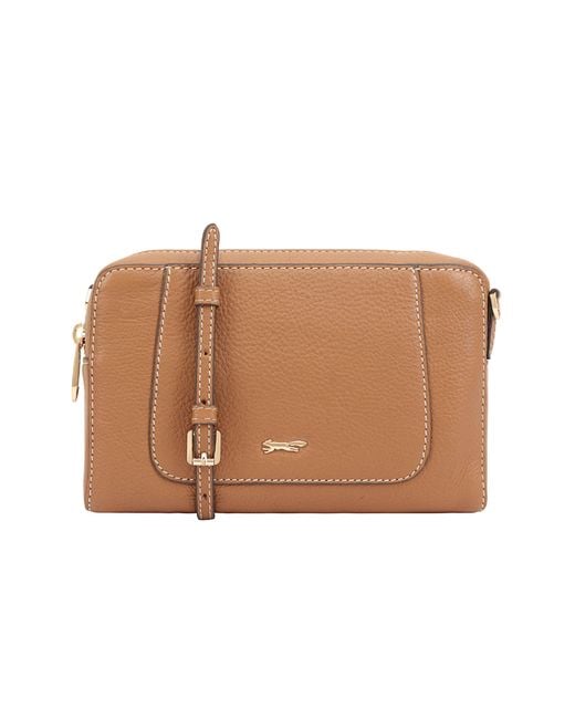 Paul Costelloe Brown Miriam Leather Cross Body Bag
