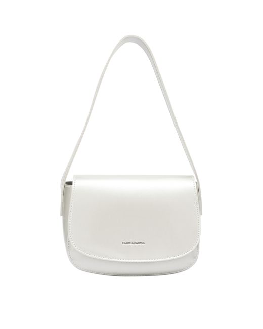 Claudia Canova White Astrid Single Strap Shoulder Bag