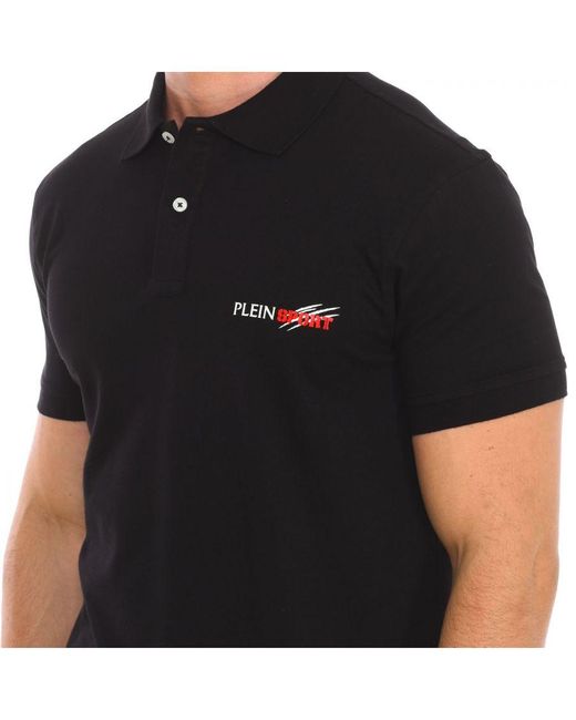 Philipp Plein Black Pips511 Short-Sleeved Polo Shirt for men