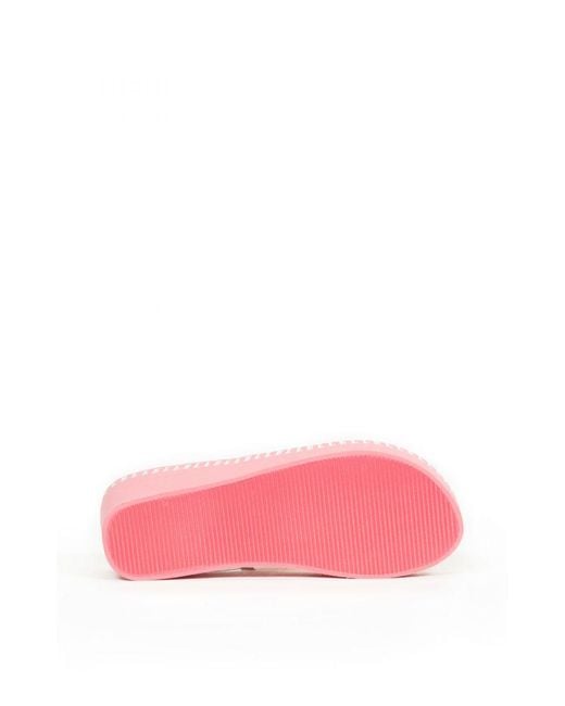 Elle Pink 'Agnes' Wedge Thong Sandal