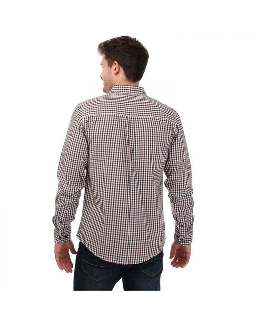 Weekend Offender Gray Barbaro Checked Shirt for men