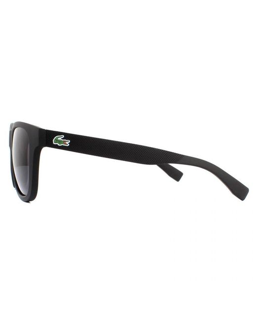 Lacoste Black Square Matte Sunglasses