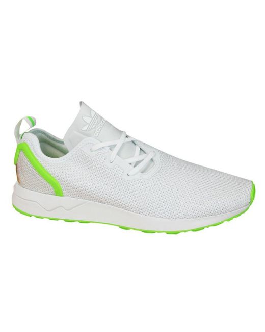 adidas Originals Zx Flux Adv Asym Trainers Lace Up Shoes White Aq3166 D27  for Men | Lyst UK
