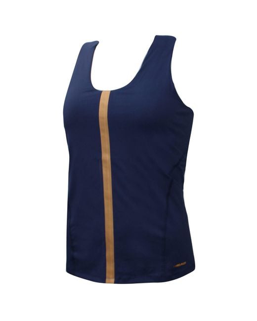 Head Blue Vest Tennis Gym Training Tank T-Shirt 814117 Nv