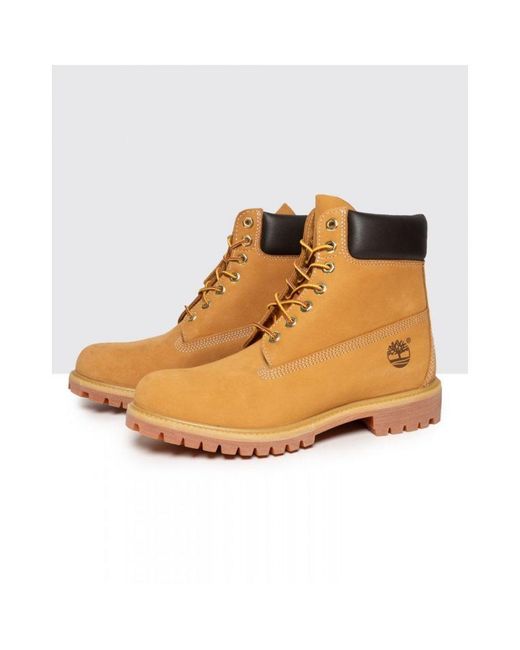 Timberland Yellow 6 Inch Premium Waterproof Boots for men