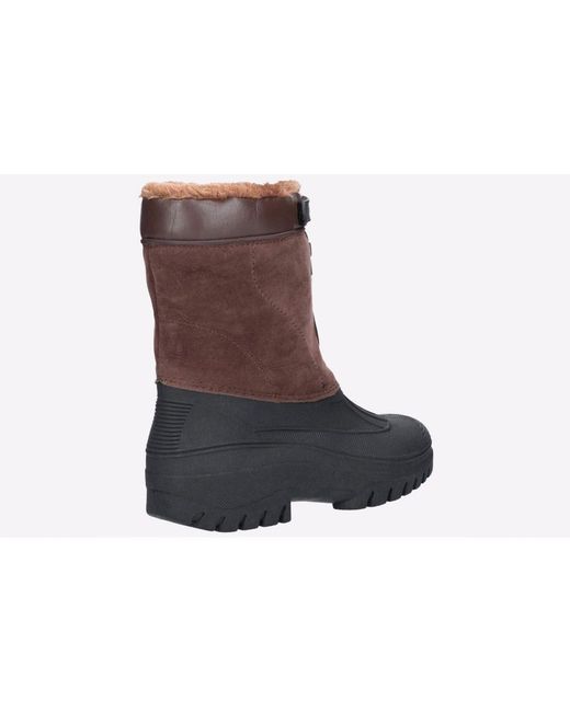 Cotswold Black Venture Waterproof Winter Boot for men