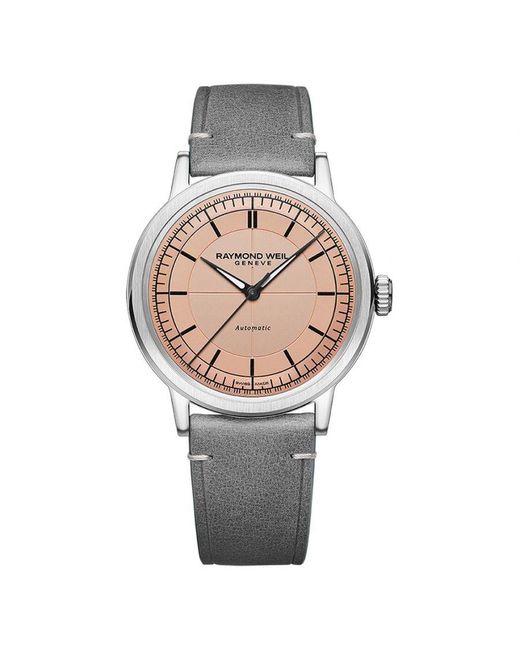 Raymond Weil Gray Millesime Watch 2925-Stc-80001 Leather (Archived) for men