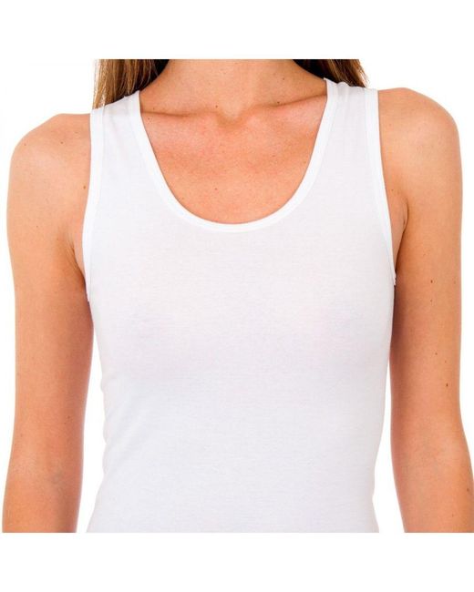 Abanderado White Liberty Sport Seamless Tank Top 4588