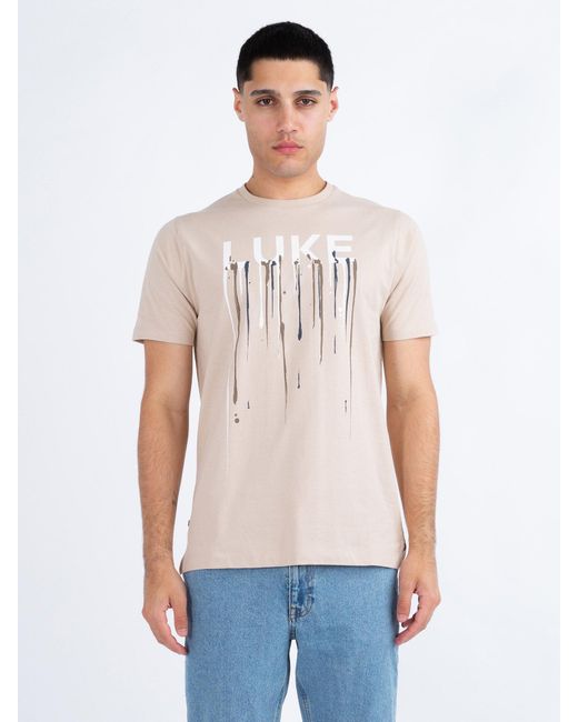 Luke 1977 White Bossa Printed Pure Cotton T-Shirt for men