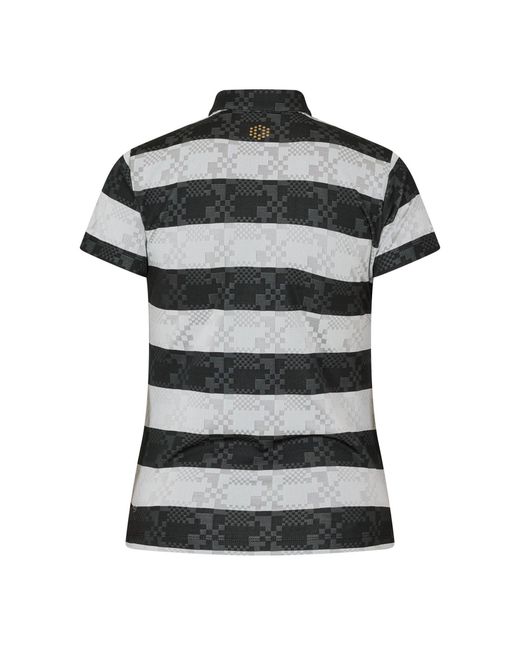 PUMA Black Golf Ss Border Polo