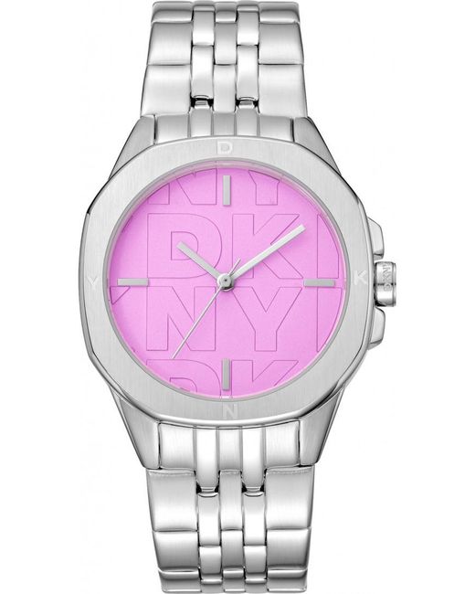 DKNY Pink Dk1L012M0055 Ladies Brooklyn Watch