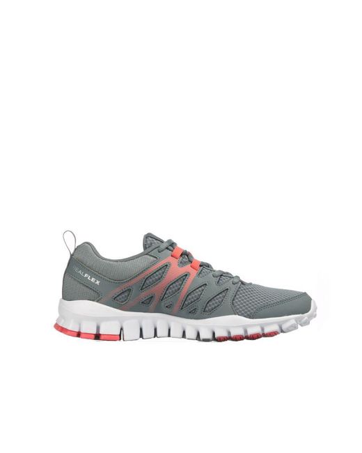 Reebok Gray Realflex Train 4.0 Lace-Up Synthetic Trainers Bd5060