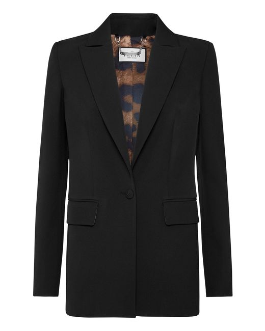 Philipp Plein Blazer Skull in het Black