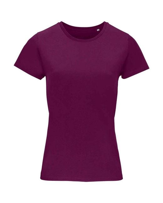 Sol's Purple Ladies Crusader Organic T-Shirt (Astral)