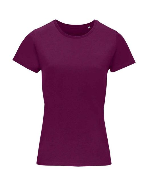 Sol's Purple Ladies Crusader Organic T-Shirt (Astral)