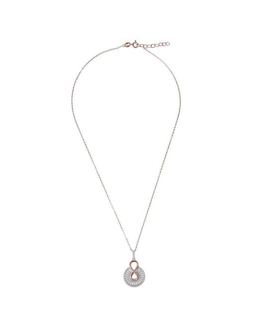 Orphelia Metallic 'Frida' 925 Sterling Chain With Pendant