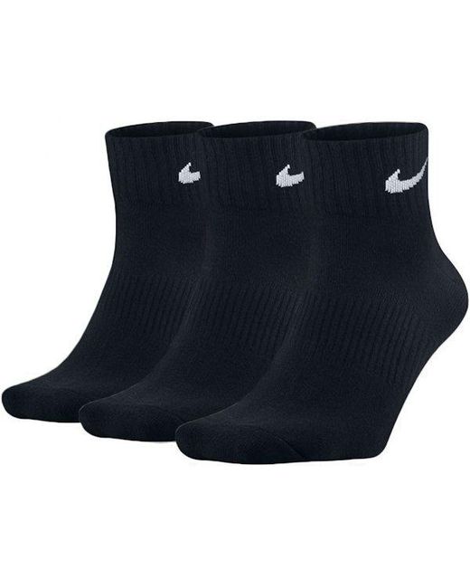 Nike Blue Dry Cushion Everyday Ankle Socks (3 Pairs)
