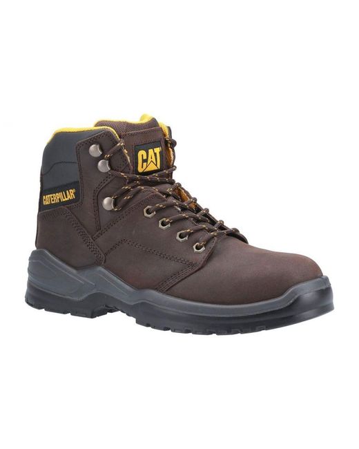 Caterpillar Safety Black Striver Lace Up Injected Boot for men