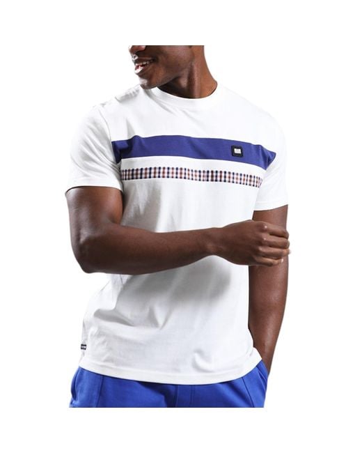 Weekend Offender White T Shirts Baldwin Crew Neck Short Sleeve Summer Cotton New for men
