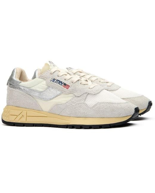 Autry White Reelwind Low Trainers