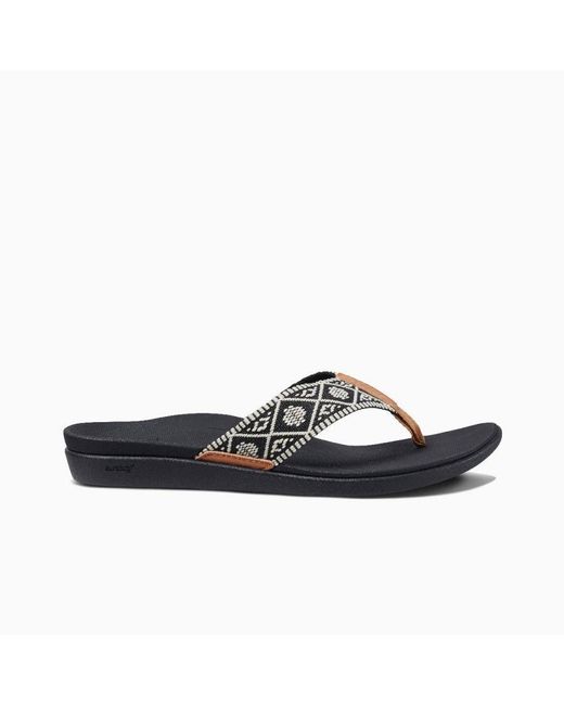 Reef Black Spring Woven Sandal