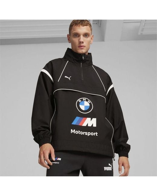 PUMA Gray Bmw M Motorsport Race Jacket for men